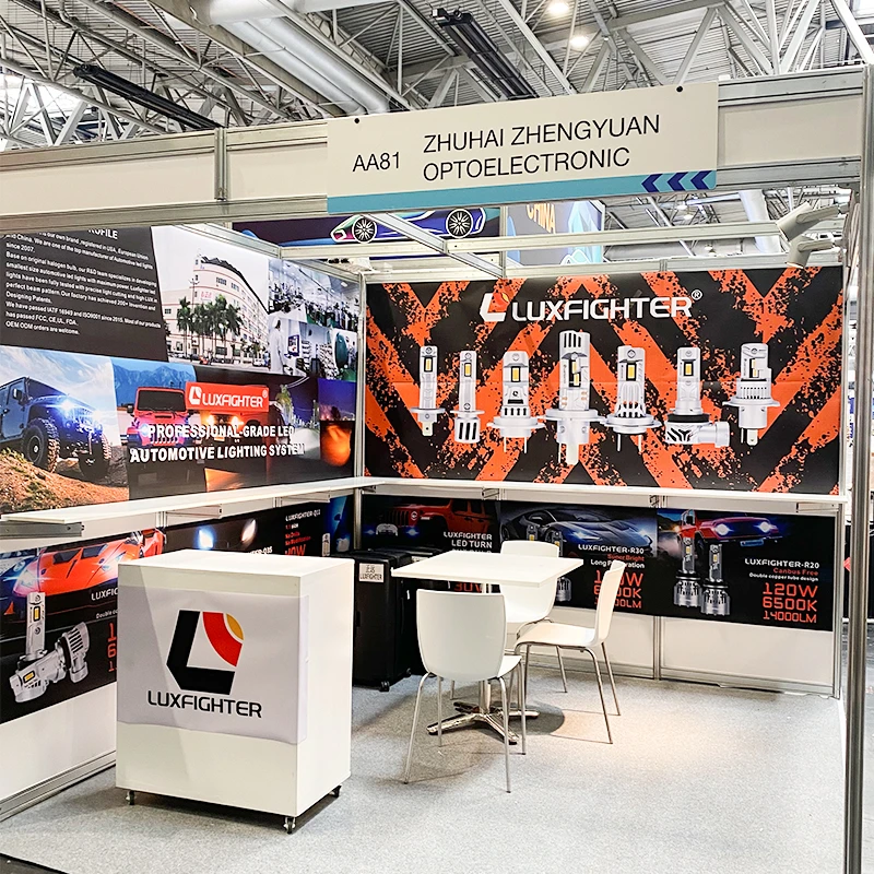 LUXFIGHTER LED-ajovalo Näyttelyt AUTOMECHANIKA 2025 UK:ssa